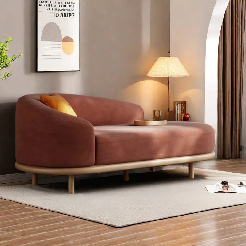 Chaise longue - confortable et magnifique, Rouge rosé