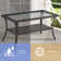 Carolina Rectangular Glass Outdoor Coffee Table