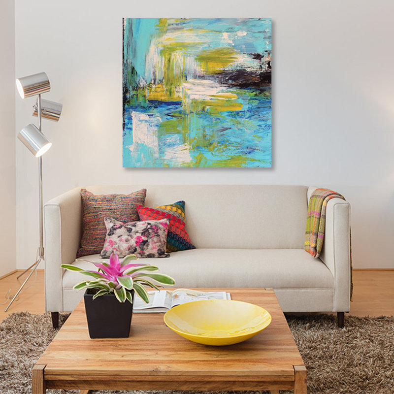 « summer après-midi », impression sur toile, H 12 po x l 12 po x P 0,75 po, Pas de tapis, Toile tendue