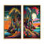 «Pleine lune dans un style moderne de vecteurs» - 2 pièces-1997509009-1997509004