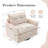 Holmes Chenille Swivel Accent Chair With Side Pockets And Memory Foam-1440040176