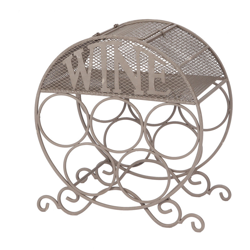 Winifred Tabletop Wine Bottle Rack, Antique Brown