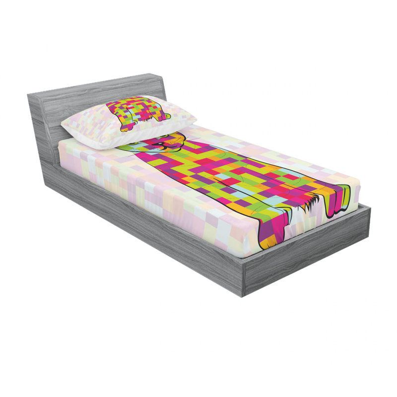 Ensemble de draps pour lit simple avec drap-housse