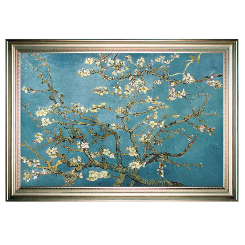 «Almond Blossom» par Vincent Van Gogh, reproduction d'art sur toile, H 29 po x l 41 po, Argent