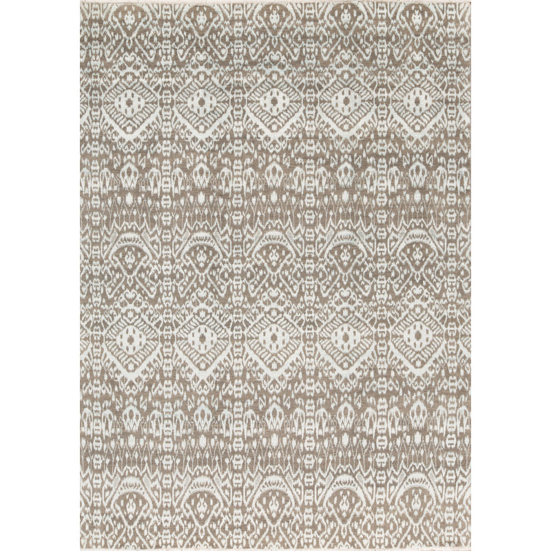 Hand Knotted Wool Geometric Area Rug
