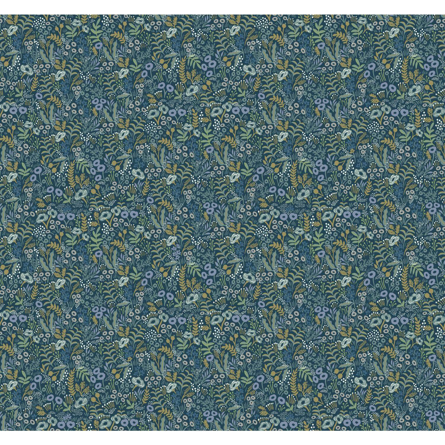 Rifle Paper Co. Tapestry Wallpaper Roll, Indigo
