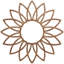 Médaillon de plafond en bois Daisy-59356314-59356293