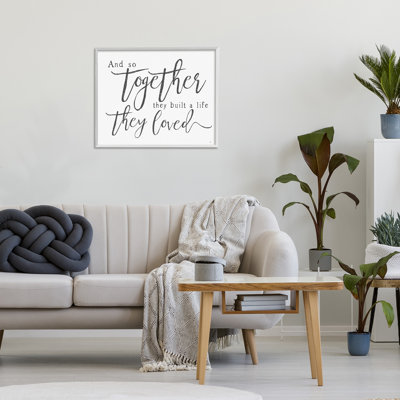 «Together A Life qu'ils ont adoré», estampe numérique, design by Lux + Me Designs