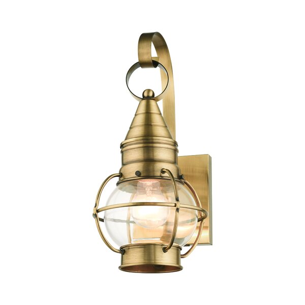 Breakwater Bay Aster Solid Brass Wall Light | Wayfair