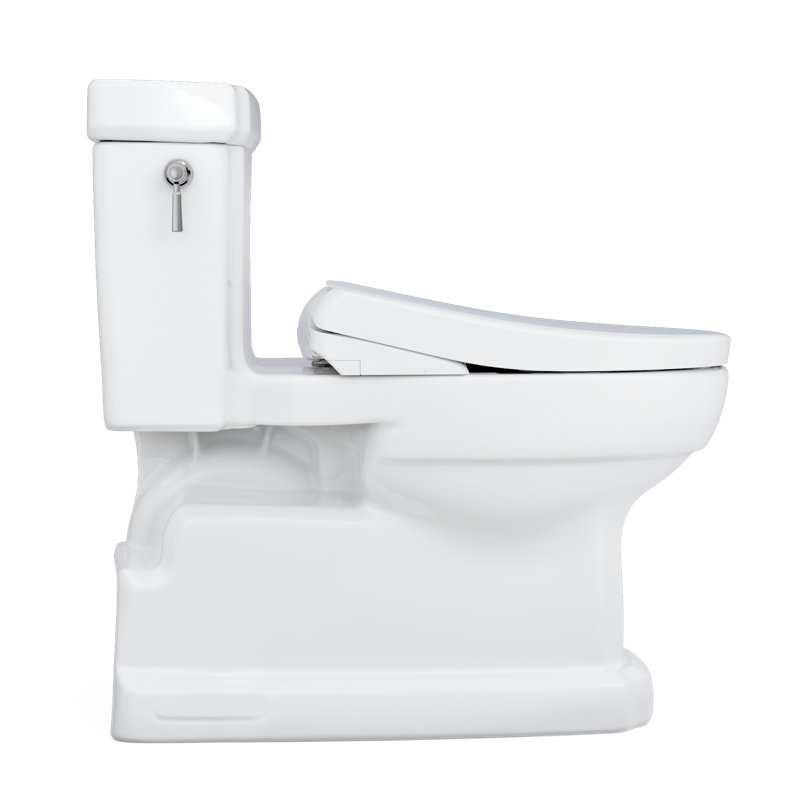 Guinevere 1.28 GPF Elongated Floor Mounted Bidet Toilet (Seat Included) with Auto Flush
