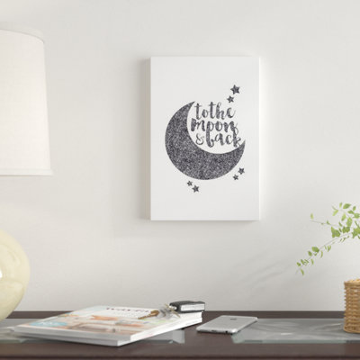 «To the Moon and Back», impression sur toile tendue