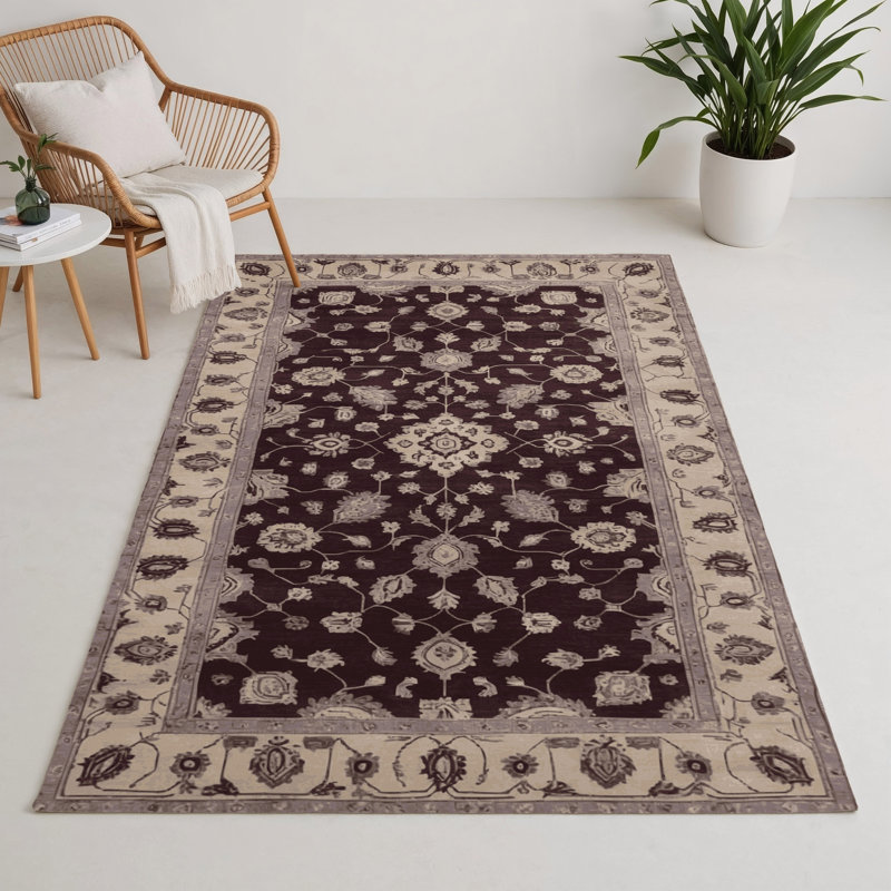 Tapis intérieur et extérieur brun Overdyed, Rectangle 9 pi x 12 pi