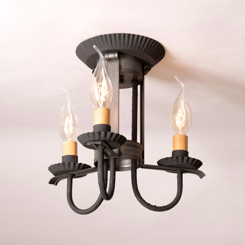 Plafonnier semi-encastré 3 lumières 9,25 po Ponteland