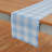 Morgan Check - 100% Pure Linen Table Runner-114726923-114726909