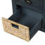 Banc de rangement rustique avec 3 tiroirs et 3 paniers-1870674321