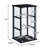 Baizen 3-Shelf Curio Cabinet in Black