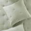 Ensemble de courtepointe brodée en coton 3 pièces, sauge-130671683-130671688