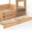 Lits doubles avec rangement, structure en bois MDF de style ferme pour maison d'enfants