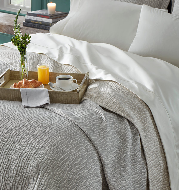 Ondate Coverlet, Titanium, King Coverlet