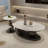 Modern light luxury oval rock table-105842876-105842875