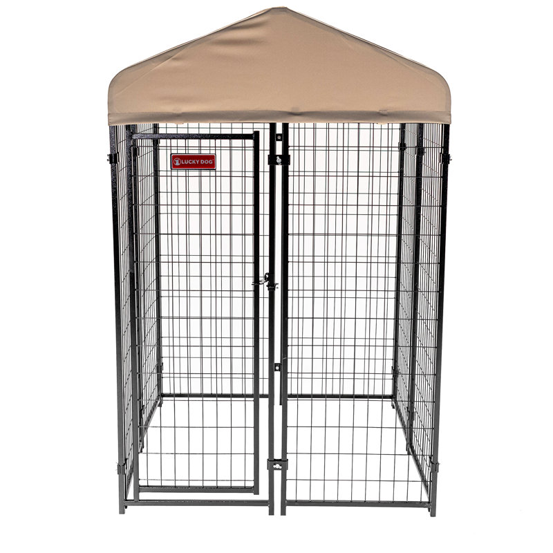 Chenils de la série Lucky Dog Stay, Gris acier, H 72 po x l 48 po x P 48 po