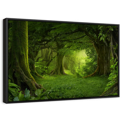Mossy Green Forest Canvas Print