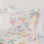 Ensemble de couette imprimée réversible en coton 4 pièces, violet, taille grand lit/queen