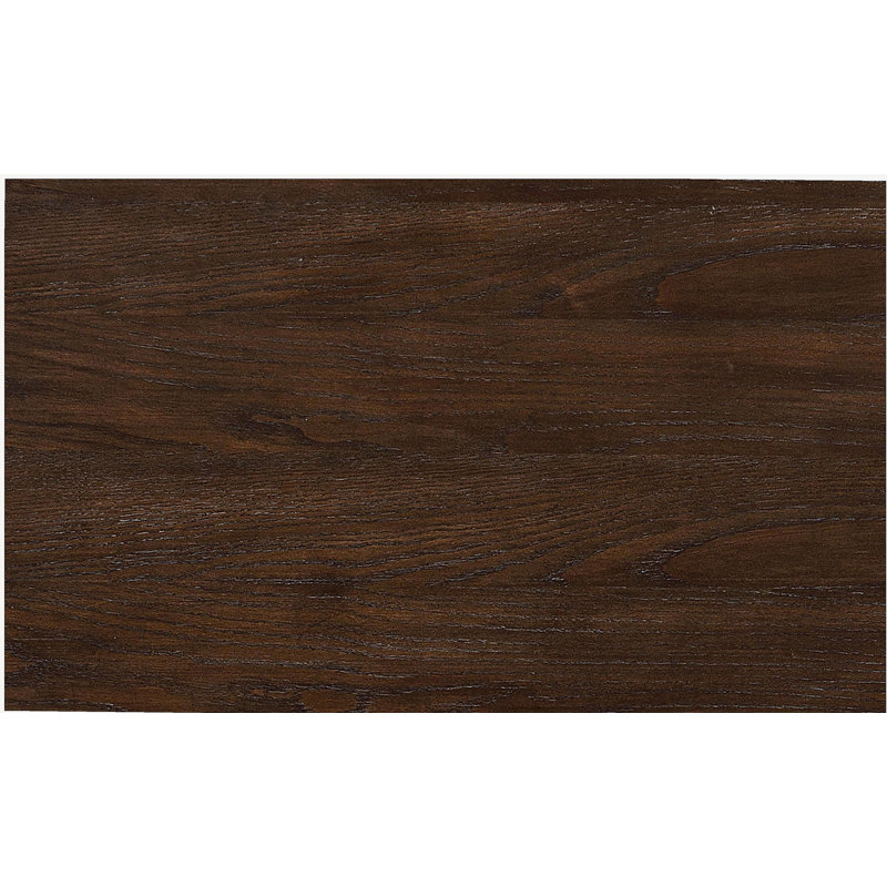 Style moderne, table de chevet 1pc, 2 tiroirs, meubles en bois brun foncé aspect moderne