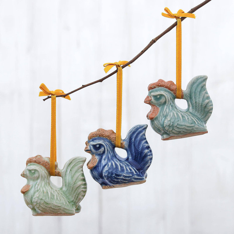Ornement suspendu Happy Hens