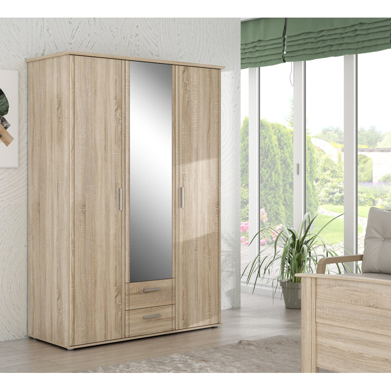 Raphel 3 Door Manufactured Wood Wardrobe