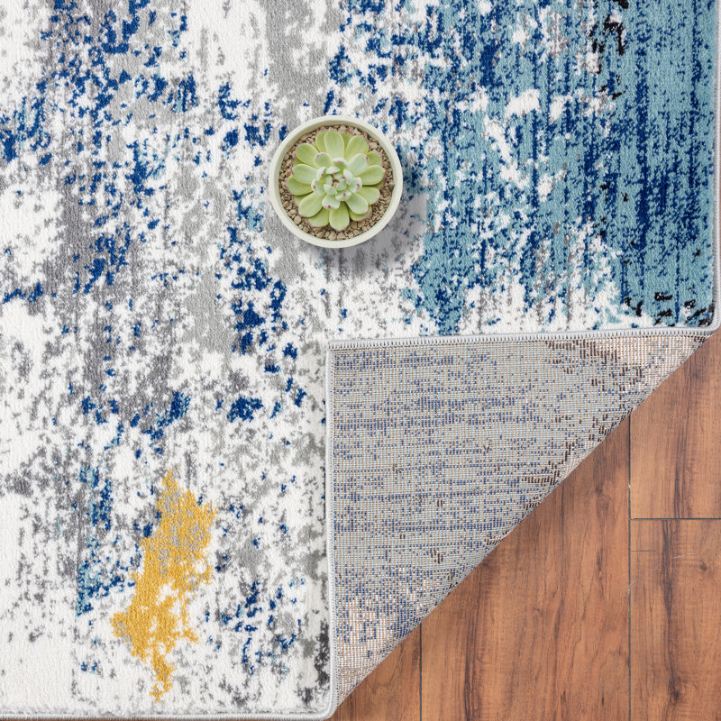 Elkmont Abstract Indoor Rug, Runner 2' x 7'