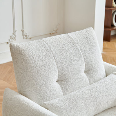 Fauteuil d'appoint capitonné en velours Raindrop