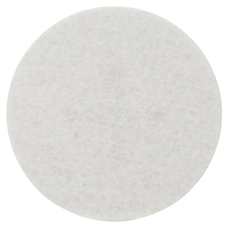Tamara Marble Top End Table, White/ Gold