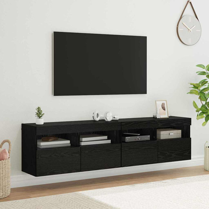 Unfinished TV Stand for TVs up to 40", Black Oak