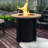 30Inch Propane Fire Table With Tabletop, 40000Btu Heat Output, Versatile Design, Includes Rain Cover & Lava Rocks For Outdoor Living Propane, Use,-1964439468-1964439467