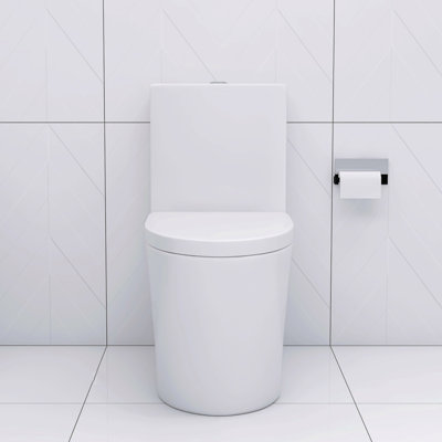 Elongated One Piece Toilet White