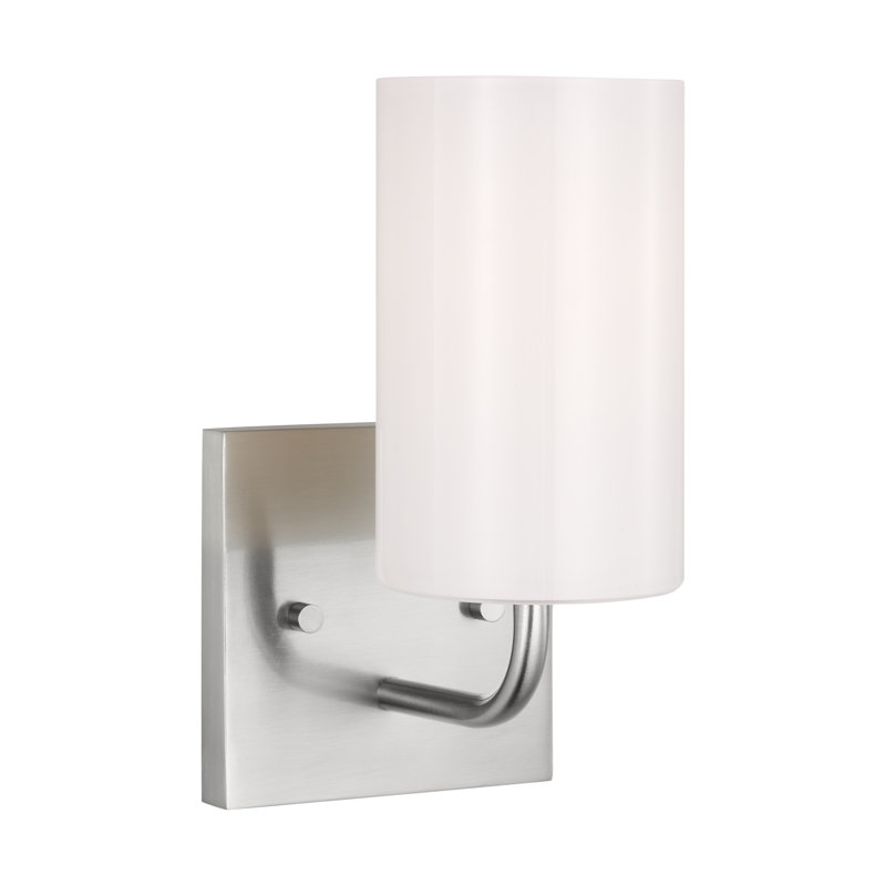 Éclairage pour meuble-lavabo Vincente, Acier brossé, Non