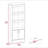 Shell Beach 1-Drawer 3-Shelf Bookcase