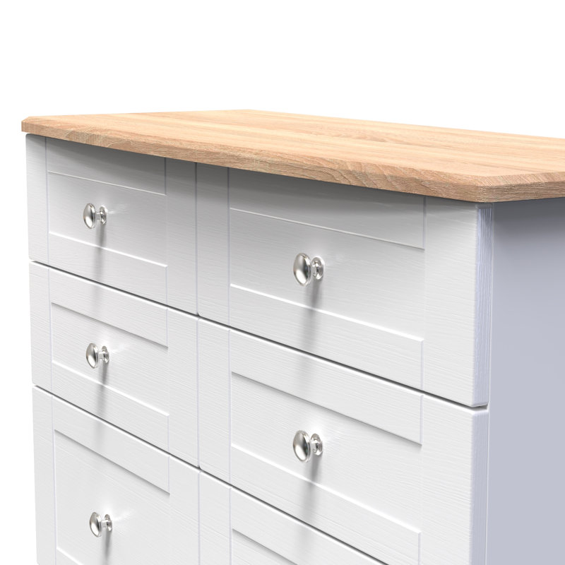 112cm W 6 - Drawer Chest of Drawers, White