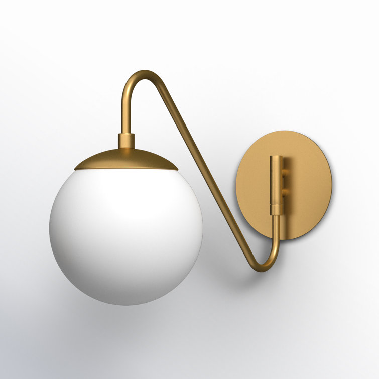 Granger Single Light Steel Dimmable Plug-in Swing Arm Sconce