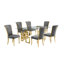 Ensemble de salle à manger avec chaises en velours L 79 po x l 40 po Joneisha-1765640944-1789248542-1765640959