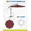300cm Tilt Cantilever Parasol