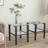 Set Of 2, Glass Two Layer Tea Table, Small Round Table, Bedroom Corner Table, Living Room Side Table-86227238