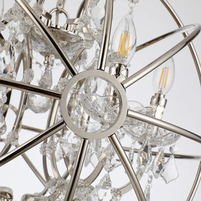 Lustre géométrique à 6 lumières Edelsten