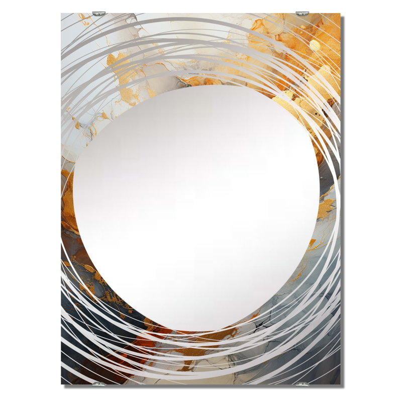 Sangre - Miroir mural Geode Stone MIR136148, 40 po x 30 po
