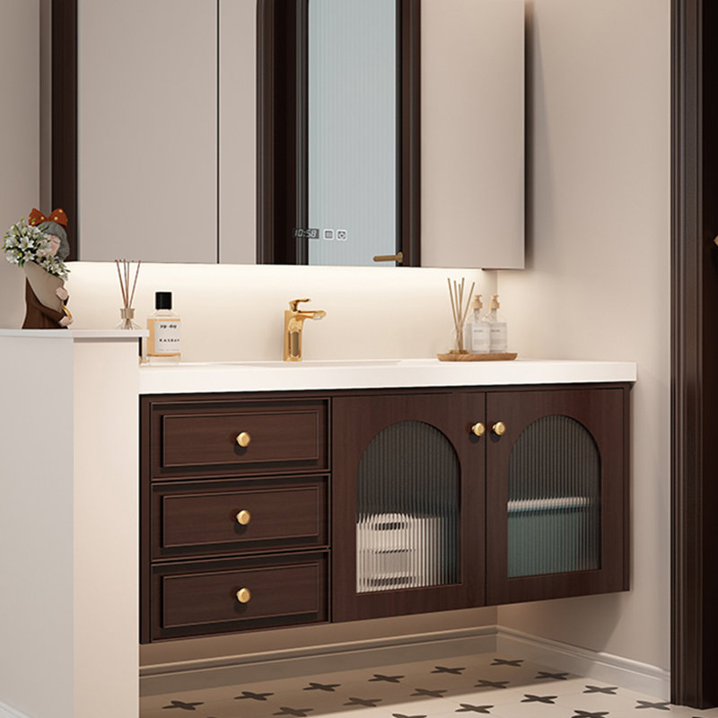 Armoire de salle de bain minimaliste rétro