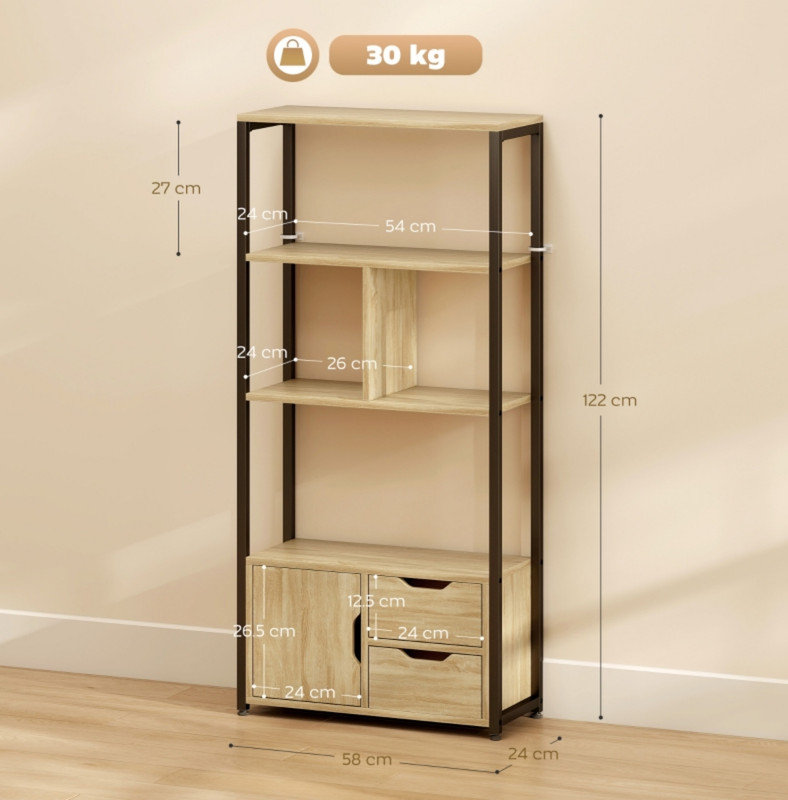 58.01 cm W Steel Storage Rack