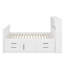 Base de lit plateforme simple avec tablettes et tiroirs-281886545