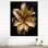 Horloge murale moderne Golden Lily