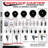 Phenolic Wheel Swivel Bolt Hole Caster Set with 2 Total Lock Brake